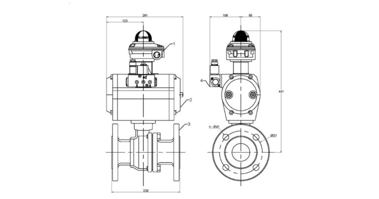 Ball Valve - Flanged Table E (100mm) DA