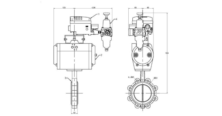 Lugged Butterfly Valve - Positioner Controlled (100mm) STC