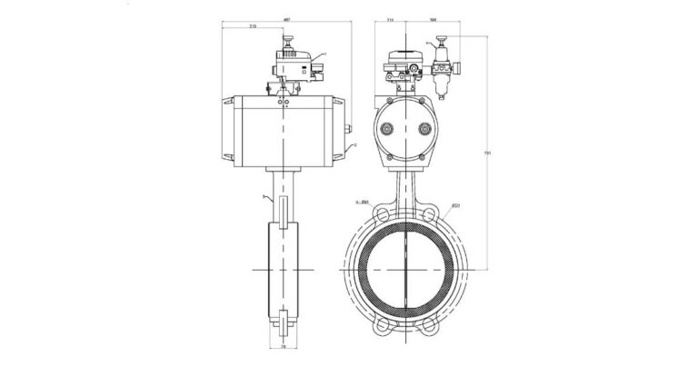Wafer Butterfly Valve - Positioner Controlled (300mm) STC